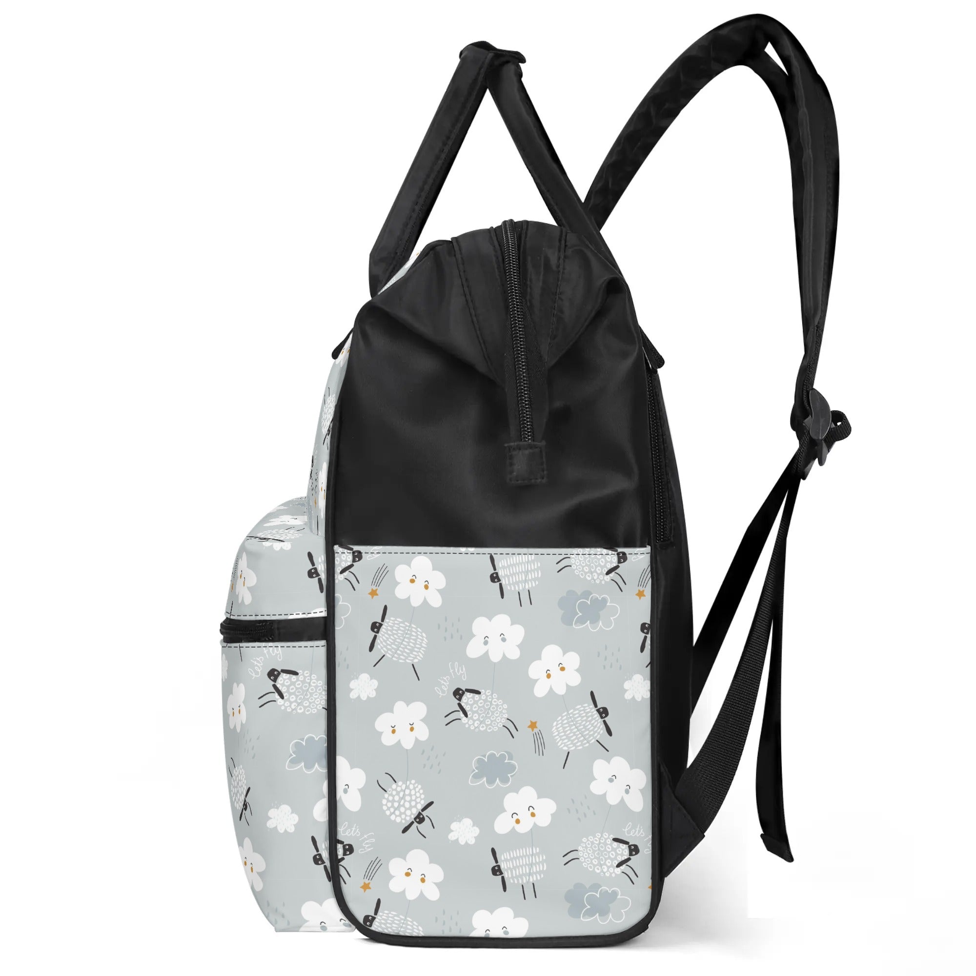 Large Capacity Diaper Backpack - Counting Sheep