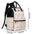 Large Capacity Diaper Backpack - Baby Giraffe (Pink)