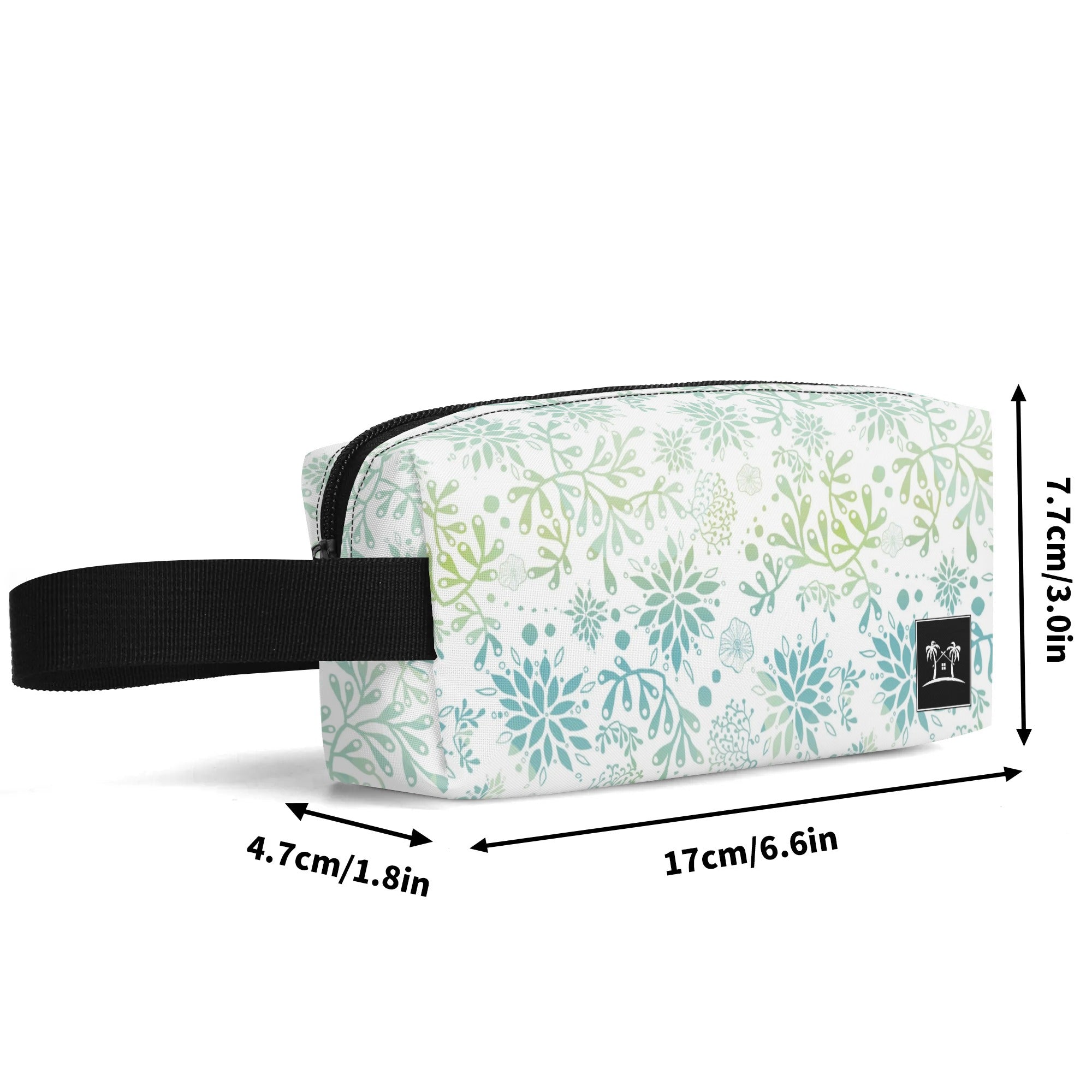 Printed Polyester Wristlet Purse - Seaweed