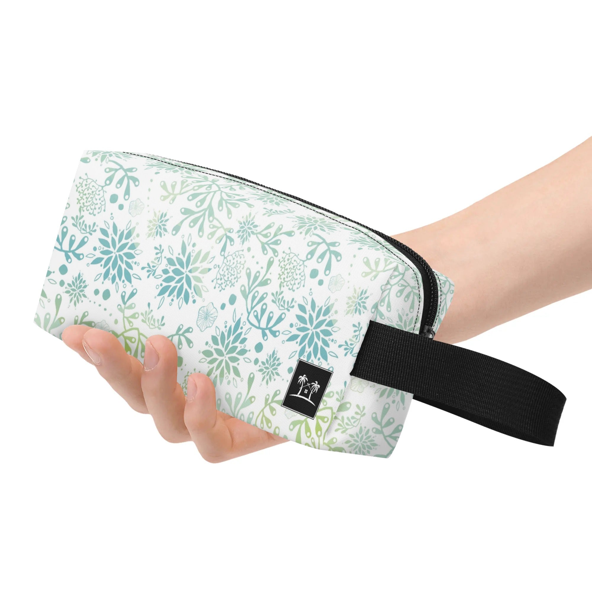 Printed Polyester Wristlet Purse - Seaweed