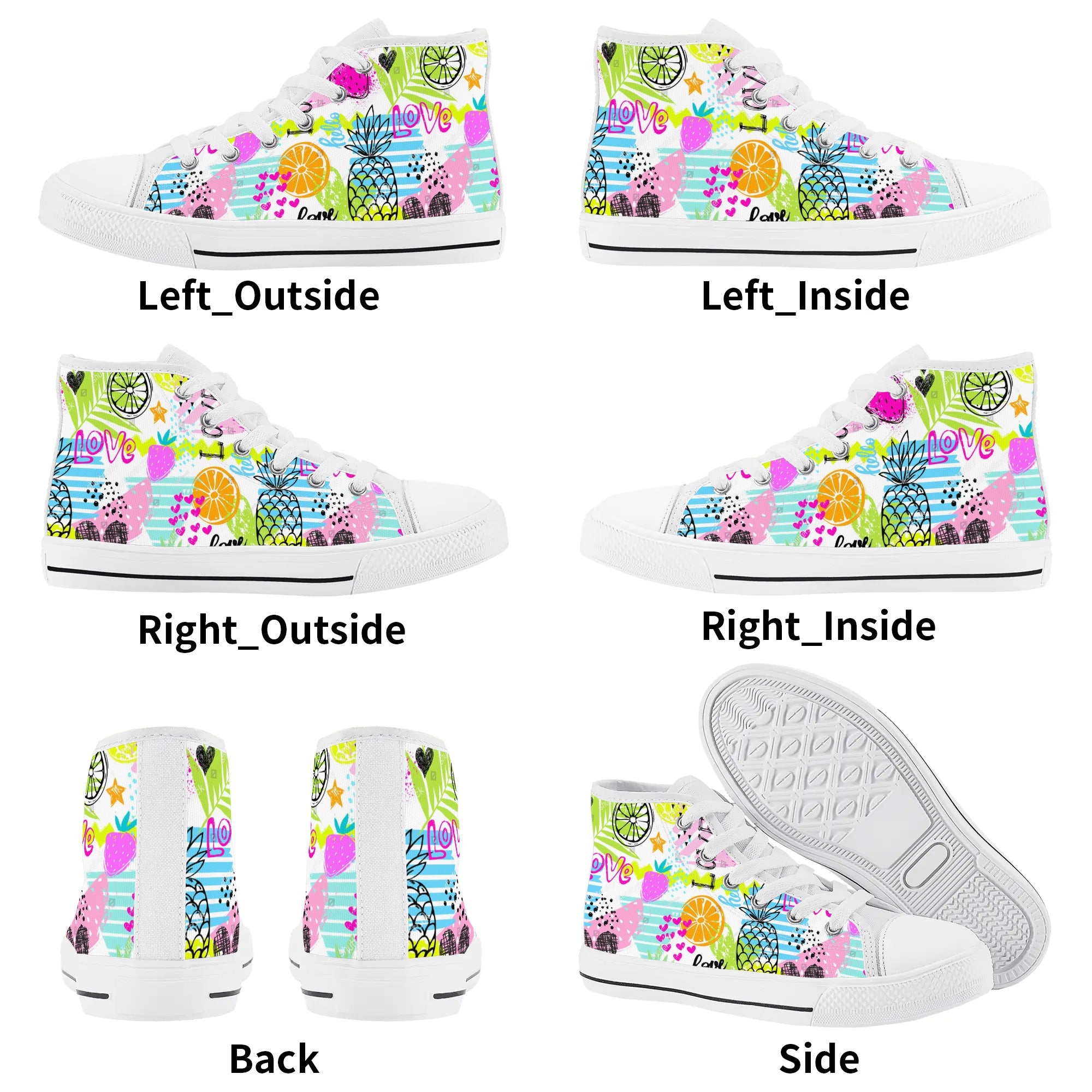 Chaussures montantes en toile pour enfants - Doodle Pop