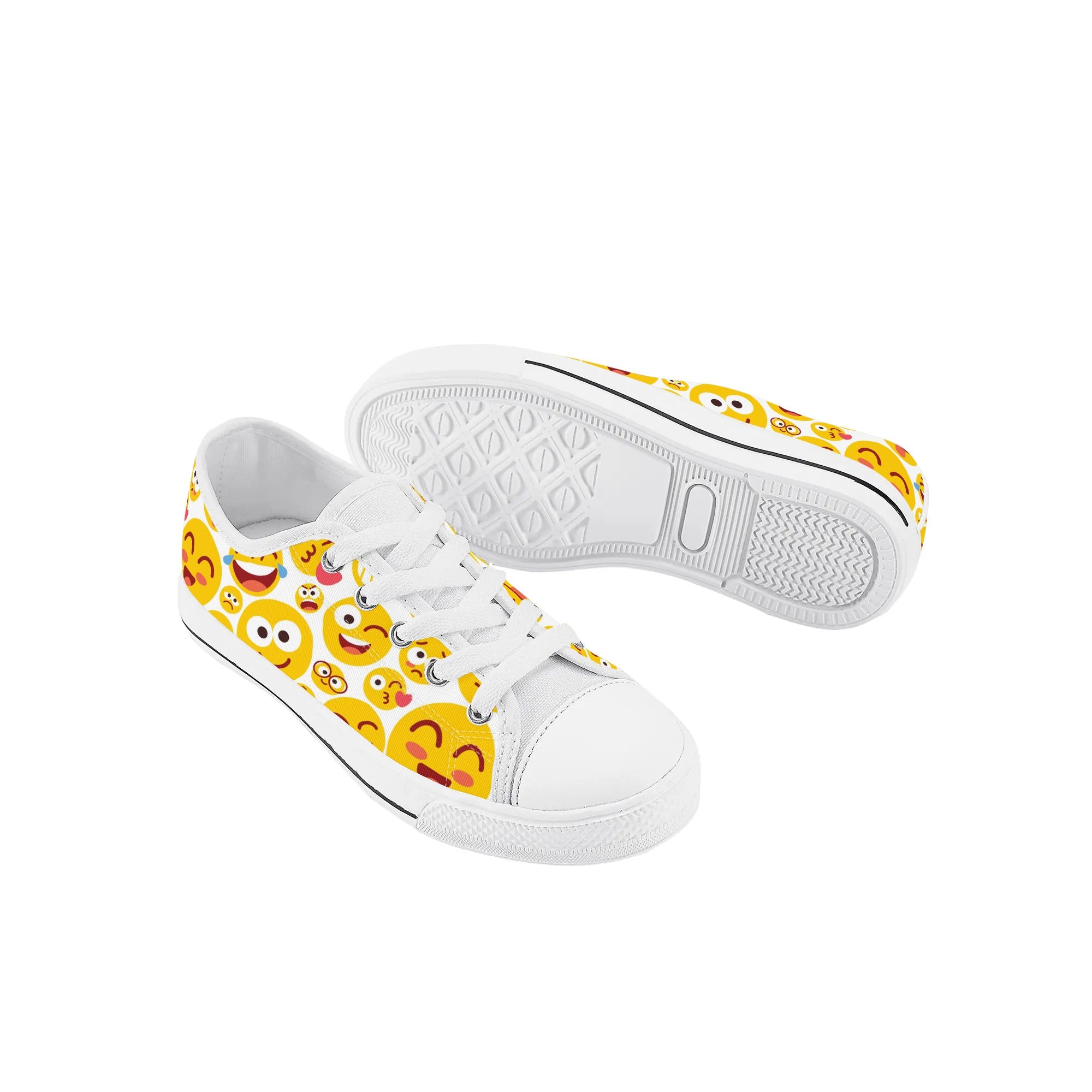 Chaussures basses en toile pour enfants - Emojis