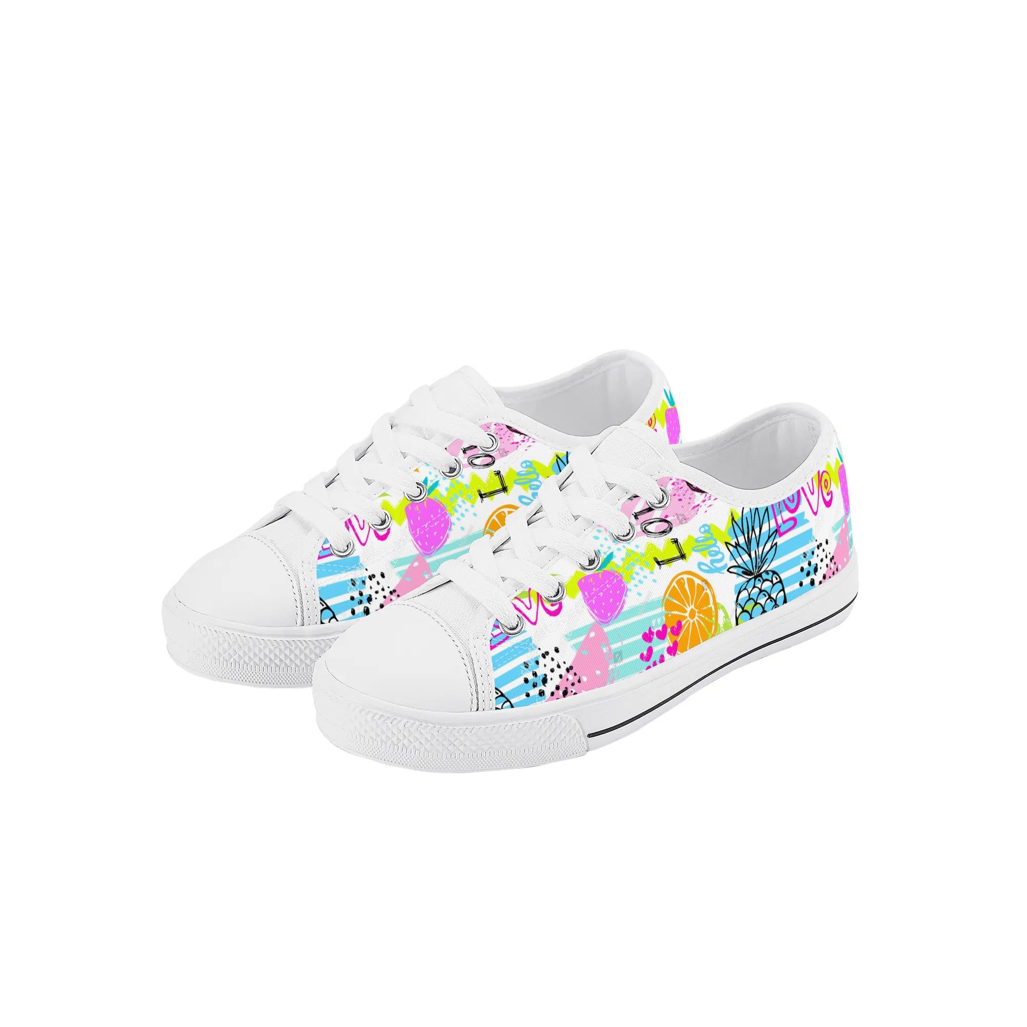 Zapatos de lona bajos para niños - Doodle Pop