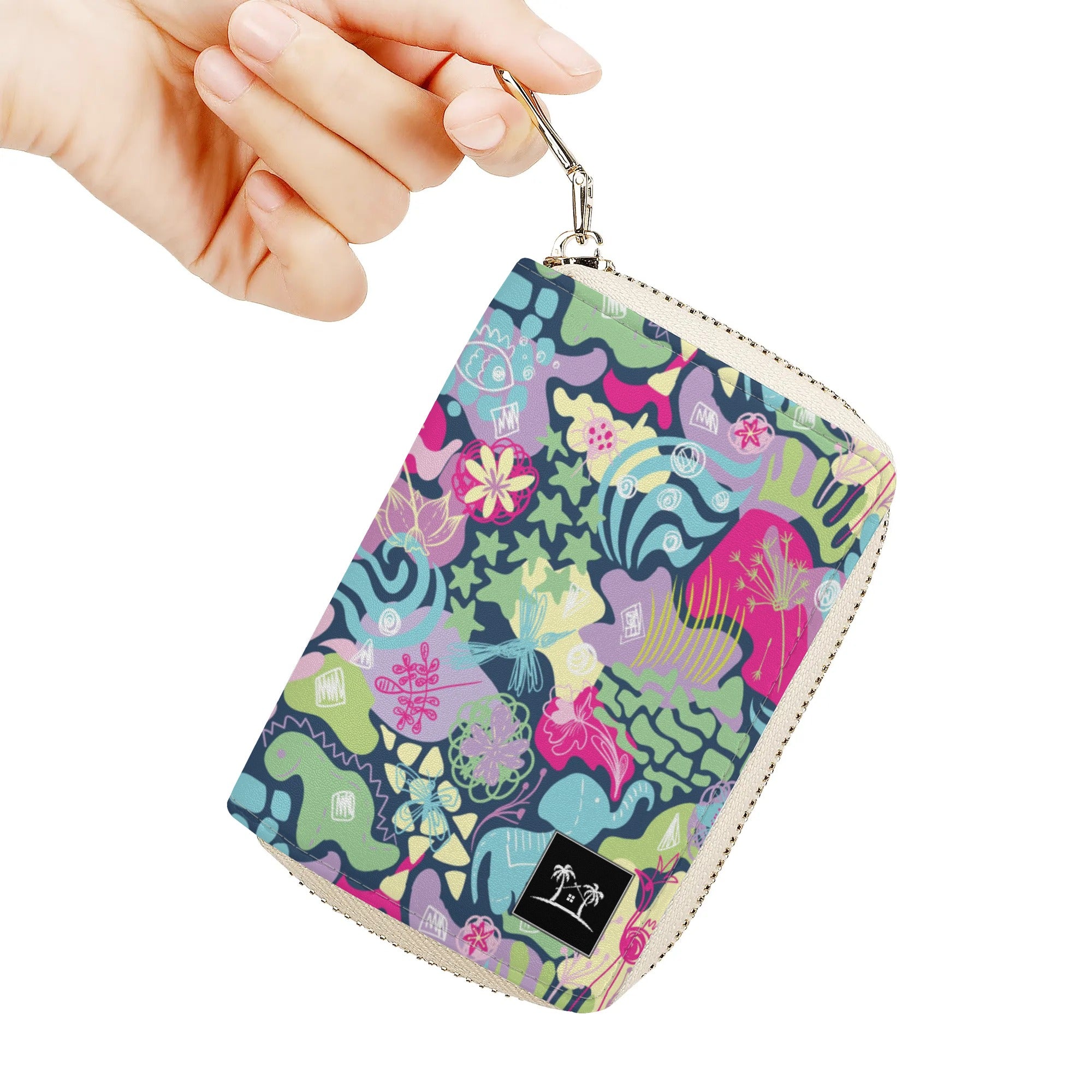 Womens Zippered Card Holder - Doodle Me This