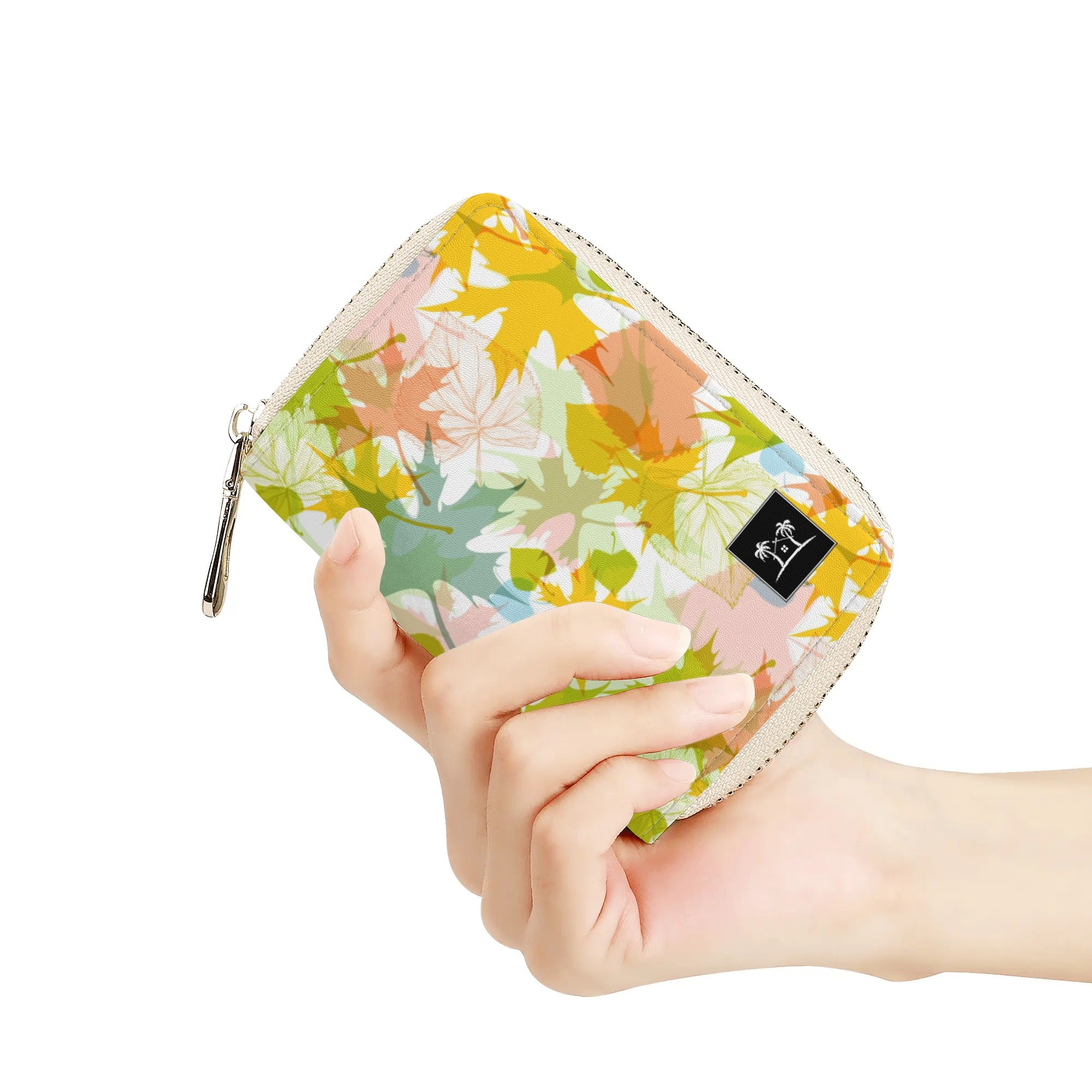 Womens Zippered Card Holder - Fall Foliage