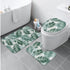 Three-Piece Bath Mat Set - Emerald Palms