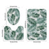 Three-Piece Bath Mat Set - Emerald Palms