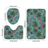 Three-Piece Bath Mat Set - Miami Vibes