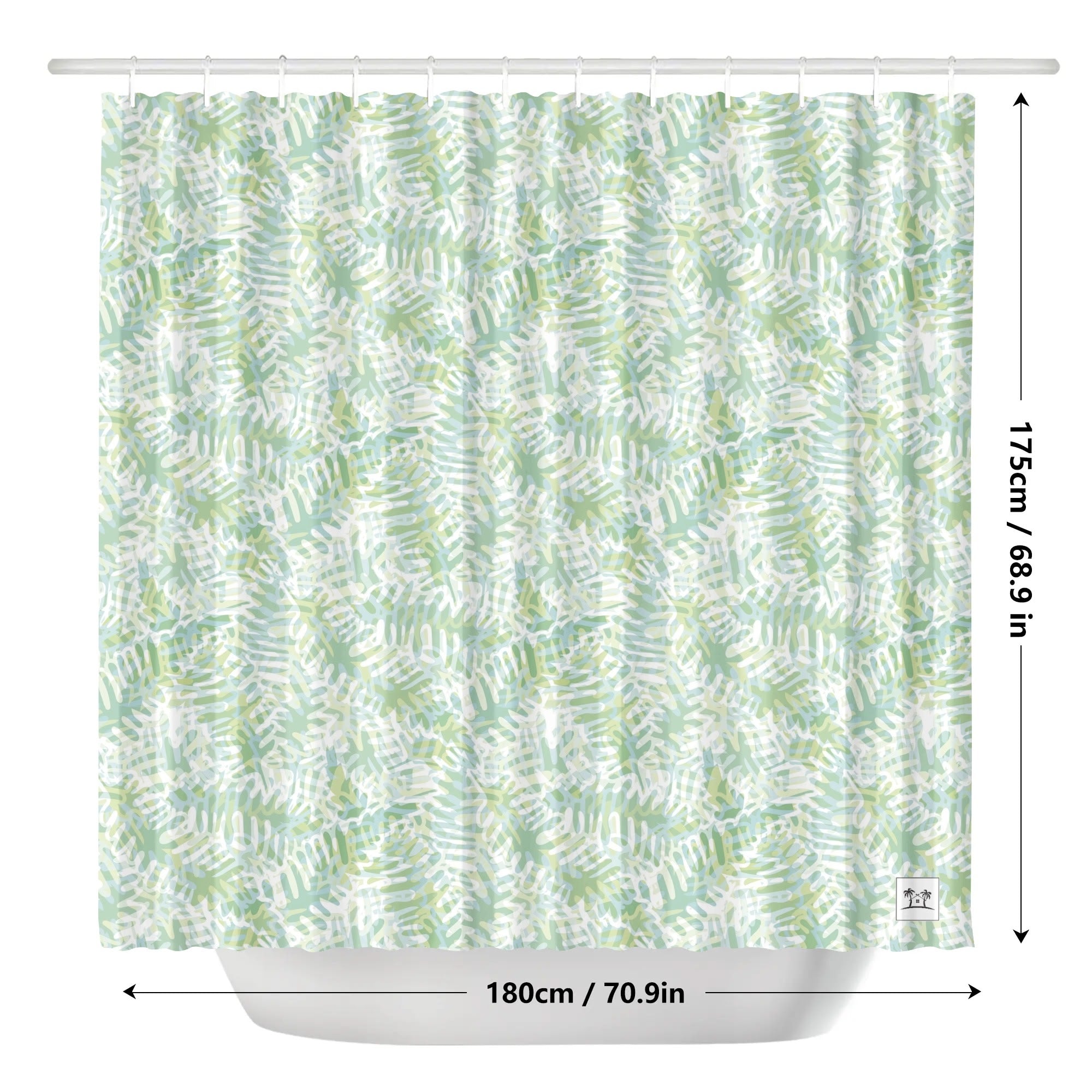 Waterproof Shower Curtain - Fresh Ferns