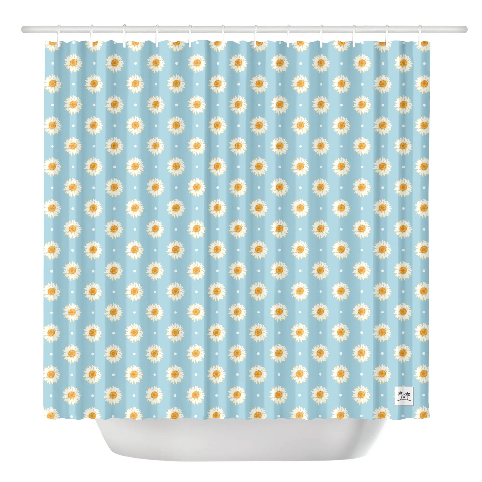 Waterproof Shower Curtain - Daisy Dots