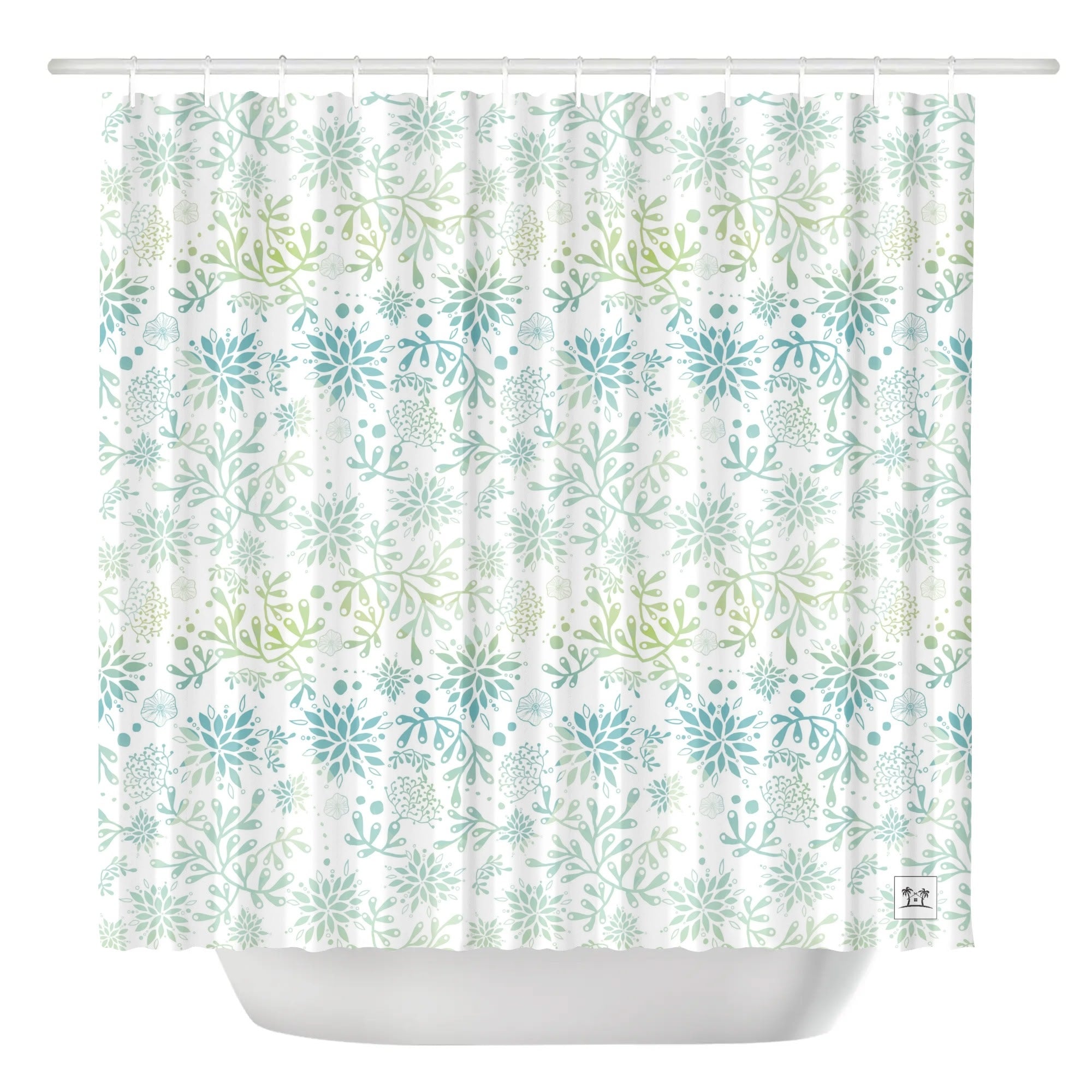 Waterproof Shower Curtain - Seaweed