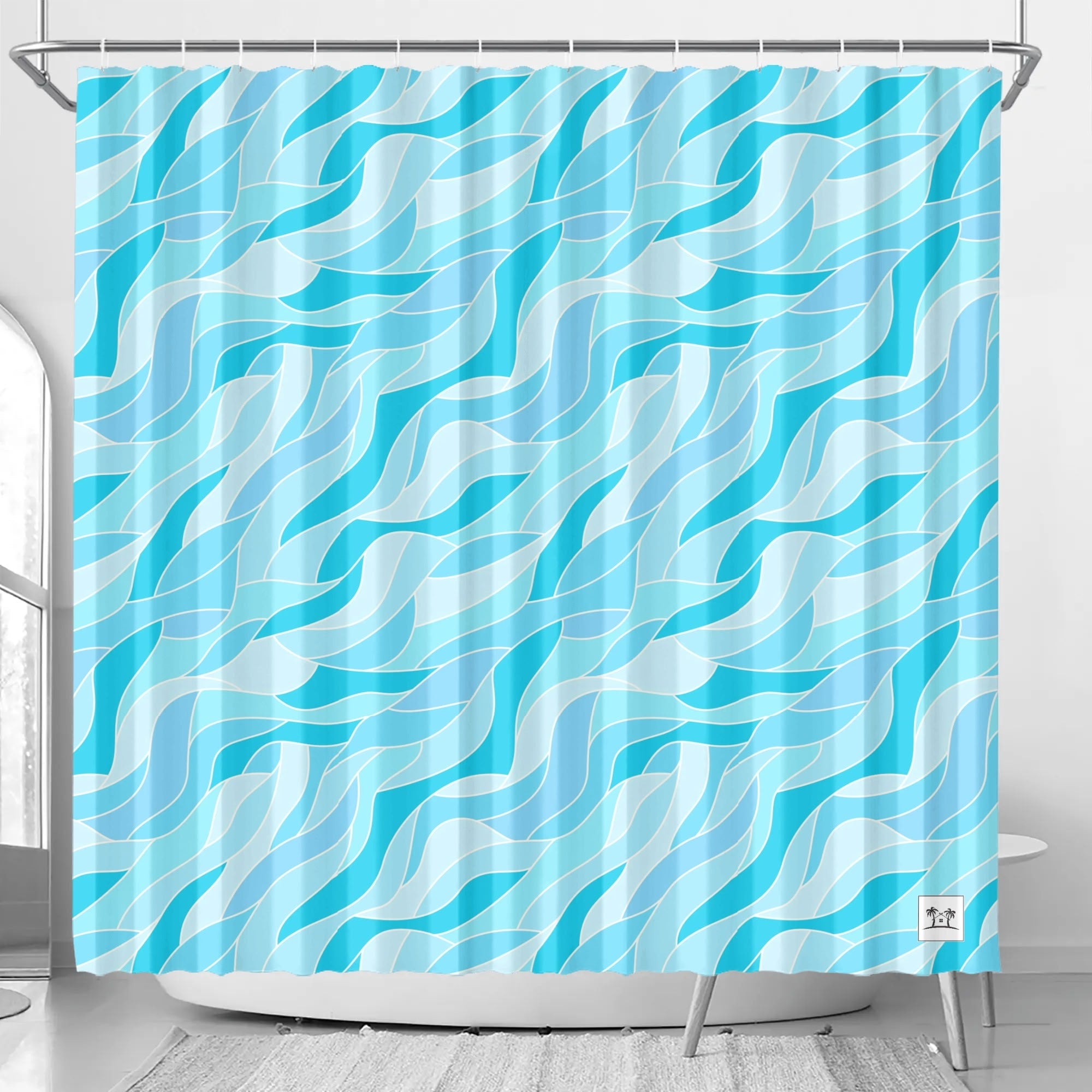 Waterproof Shower Curtain - Caribbean Waters