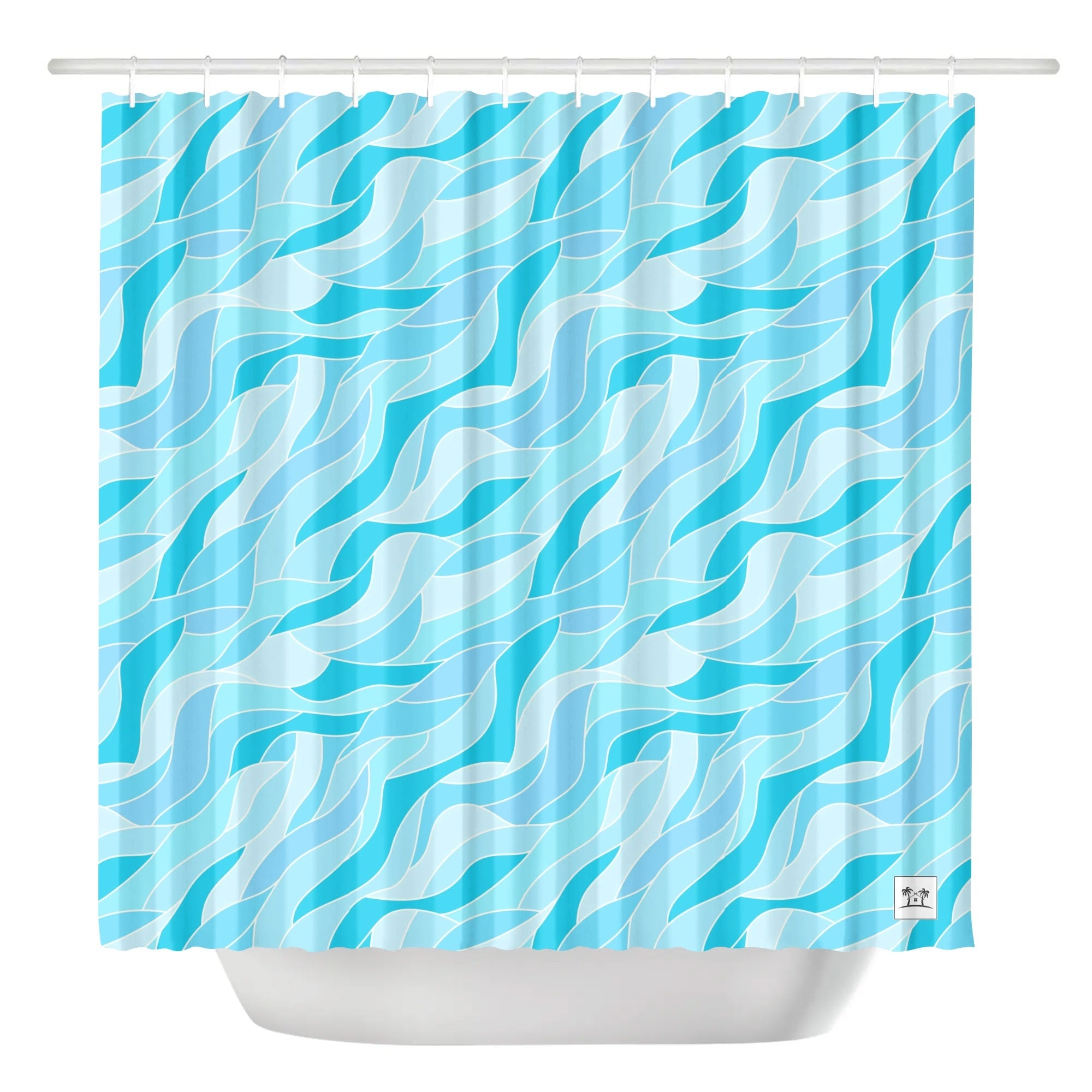 Waterproof Shower Curtain - Caribbean Waters