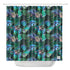 Waterproof Shower Curtain - Tropical Print in Peacock