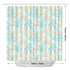 Waterproof Shower Curtain - Tropical Print in Pastels