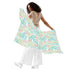 Women's Shawl-Style Coverup - Tropical Print in Pastel