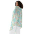 Women's Shawl-Style Coverup - Tropical Print in Pastel