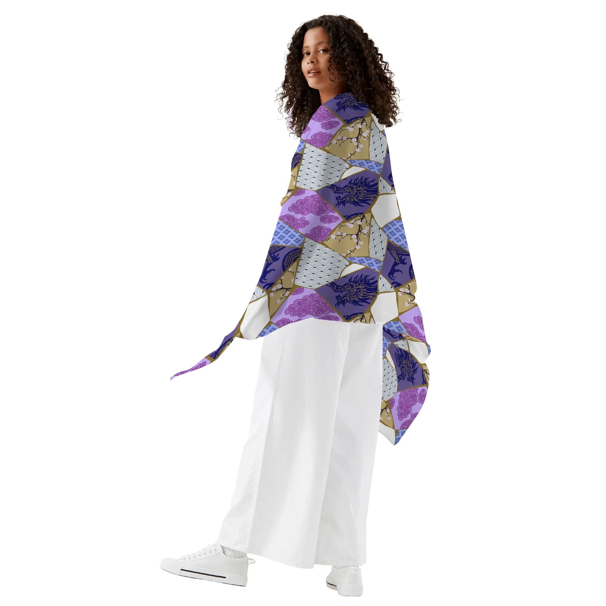 Women's Shawl-Style Coverup - Scraps of Silk