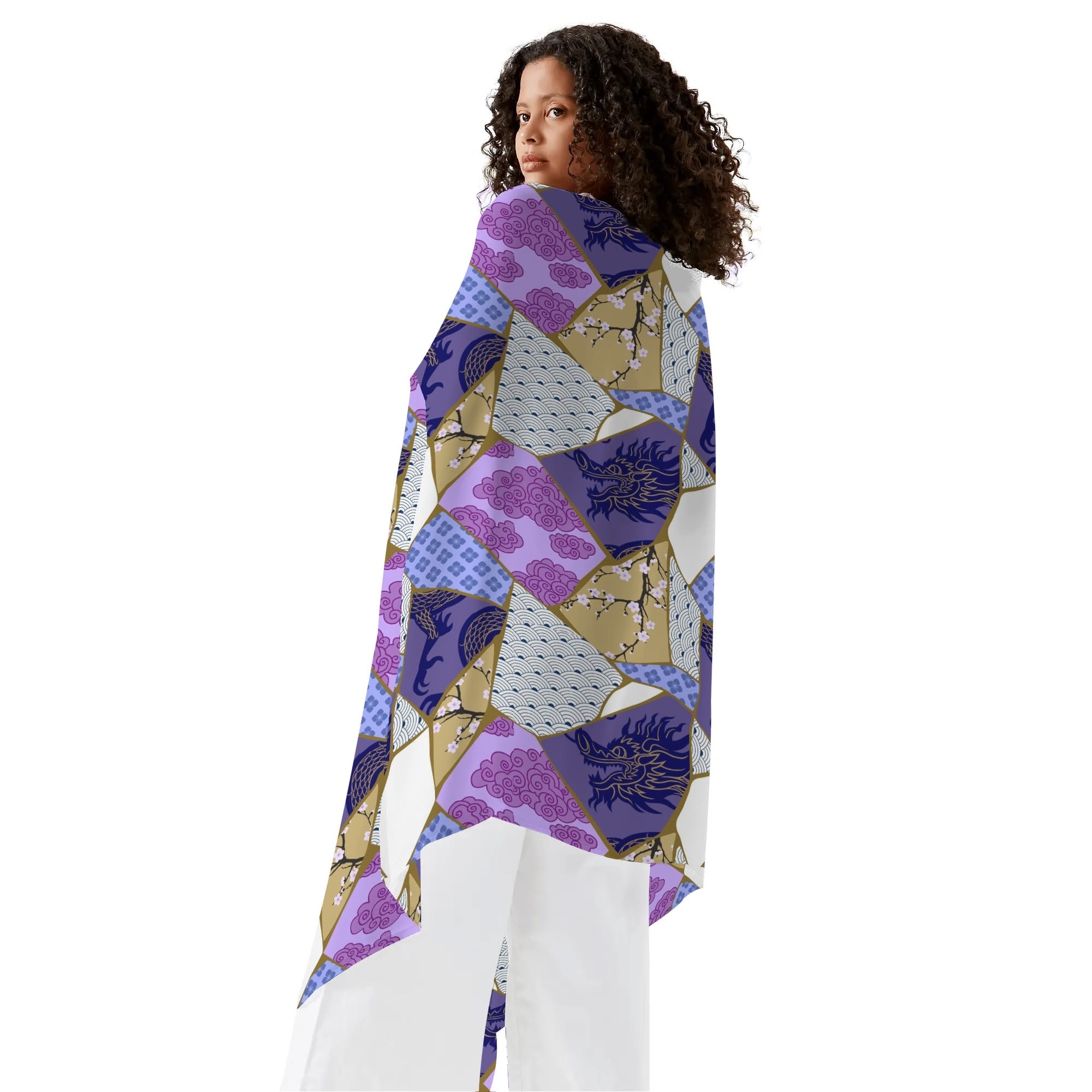 Women's Shawl-Style Coverup - Scraps of Silk