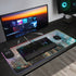 Wireless Charging Neoprene Gaming Desk Pad - City