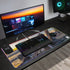 Wireless Charging Neoprene Gaming Desk Pad - Driftwood