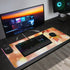 Wireless Charging Neoprene Gaming Desk Pad - Fall