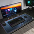 Wireless Charging Neoprene Gaming Desk Pad - Frost