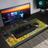 Wireless Charging Neoprene Gaming Desk Pad - Puffins