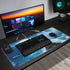 Wireless Charging Neoprene Gaming Desk Pad - Storm