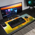 Wireless Charging Neoprene Gaming Desk Pad - Sunflowers