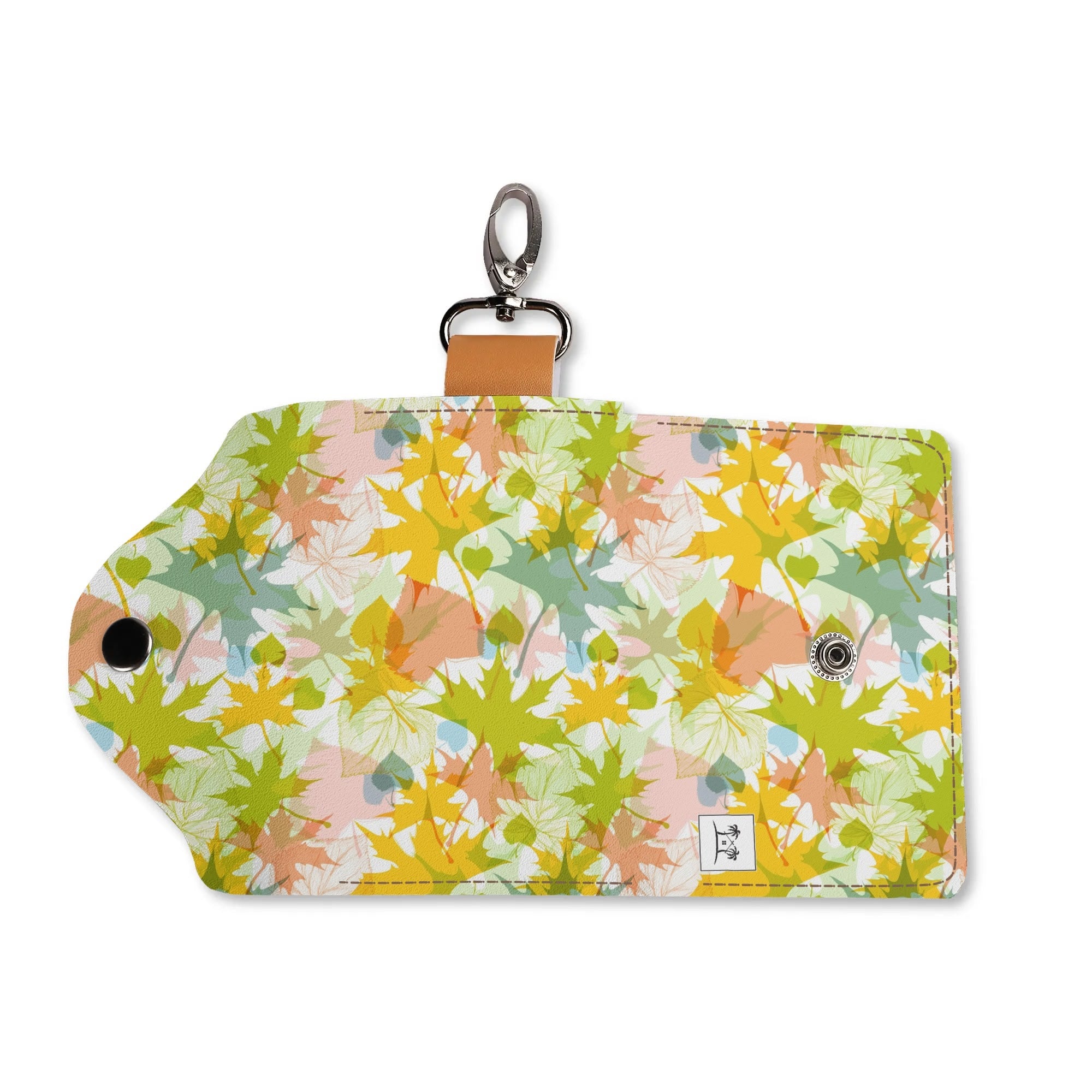 Women's Faux Leather Keychain Purse - Fall Foliage