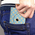 Women's Faux Leather Keychain Purse - Daisy Dots