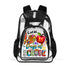 Personalized 17-Inch Clear Bag PVC Transparent School Backpack