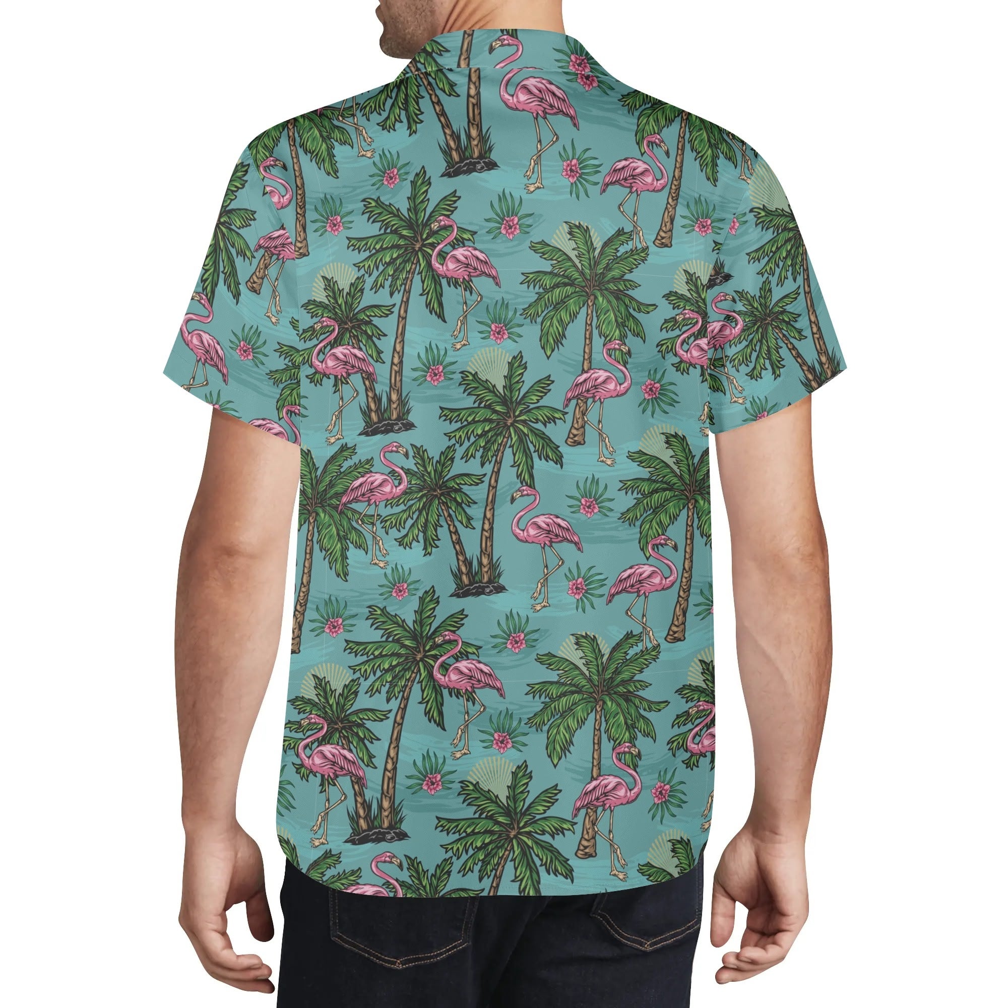 Men's Casual Hawaiian Shirt - Miami Vibes