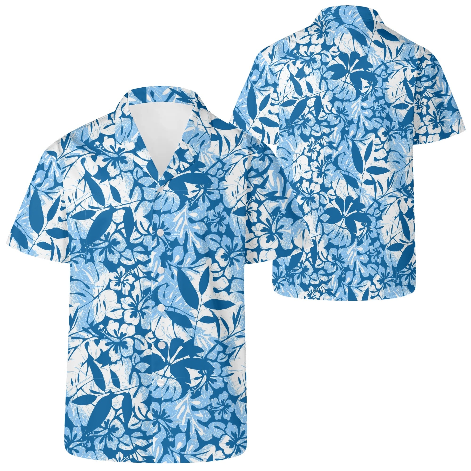 Men's Casual Hawaiian Shirt - Tropical Botanicals