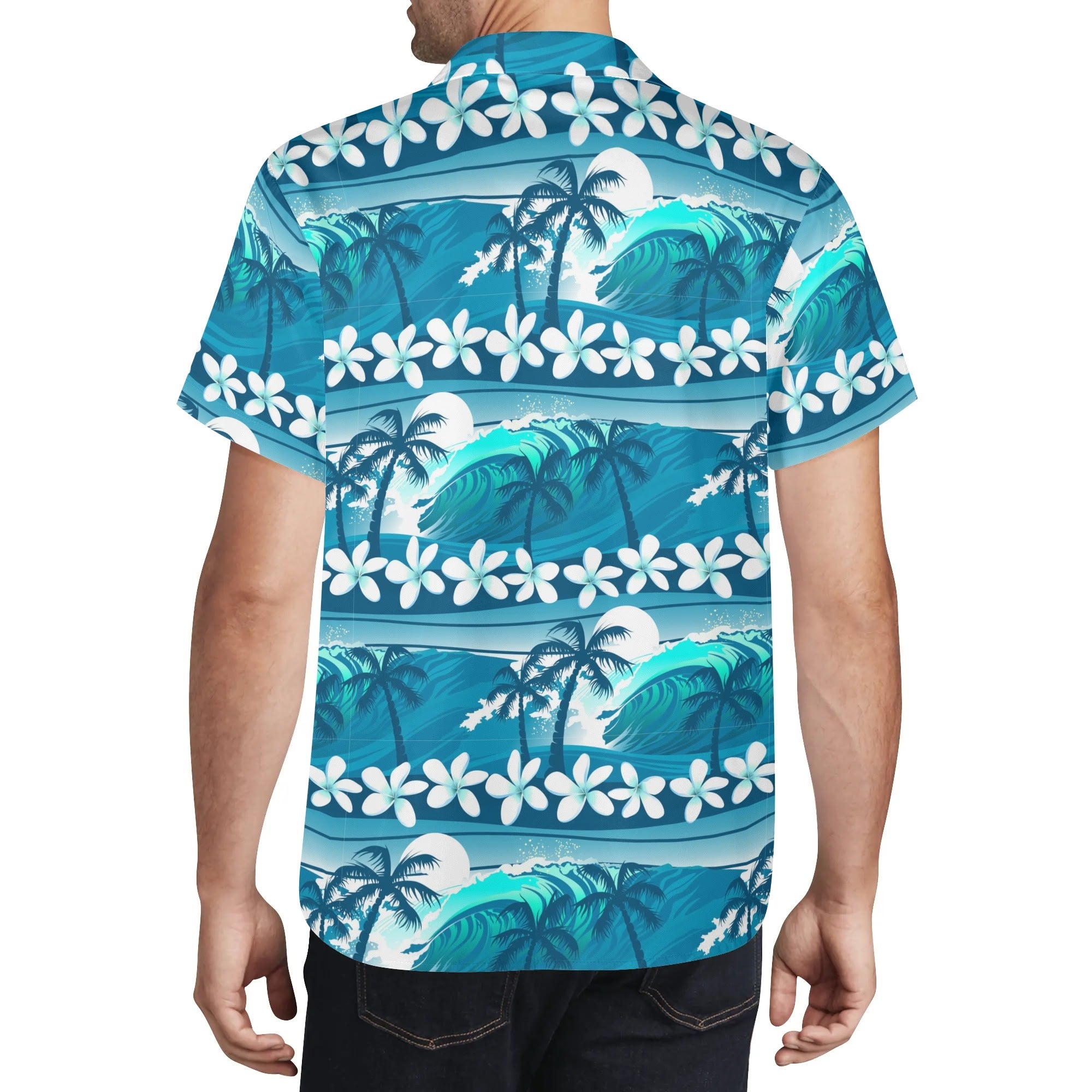 Men's Casual Hawaiian Shirt - Hawaiian Surf