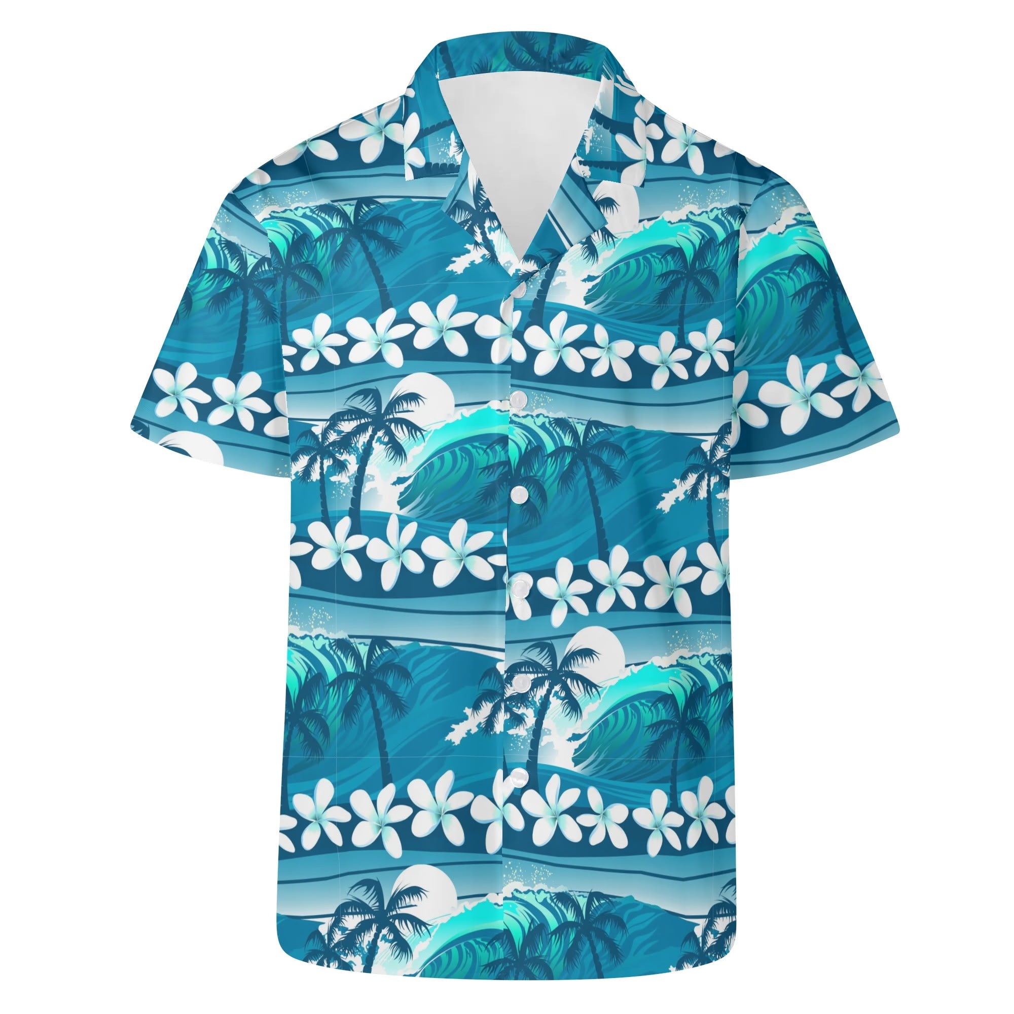 Men's Casual Hawaiian Shirt - Hawaiian Surf