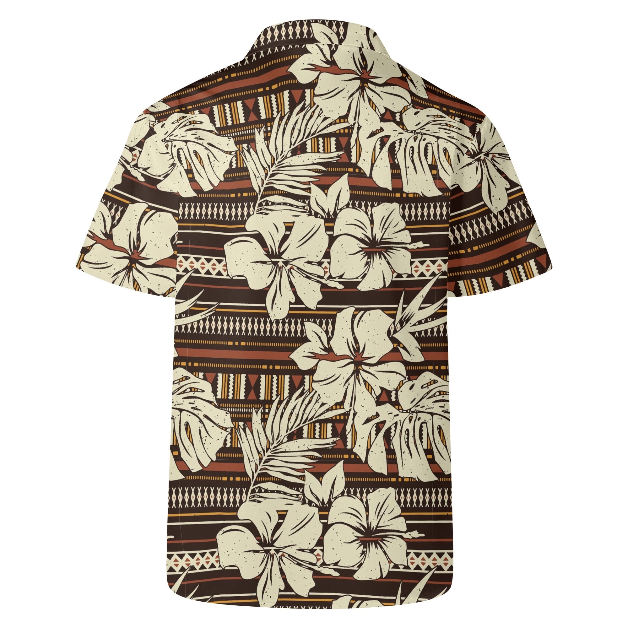 Mens Casual Hawaiian Shirt - Hawaiian Hibiscus