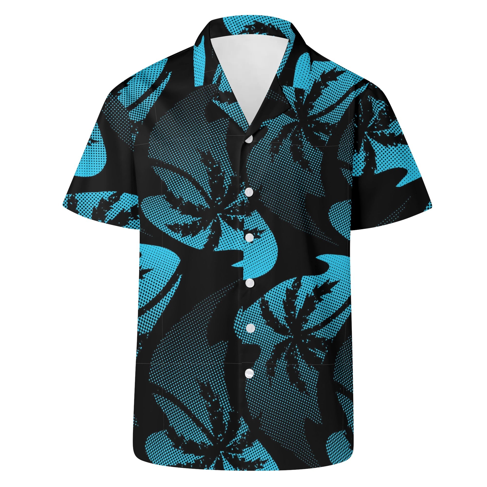 Men's Casual Hawaiian Shirt - Palm Waves