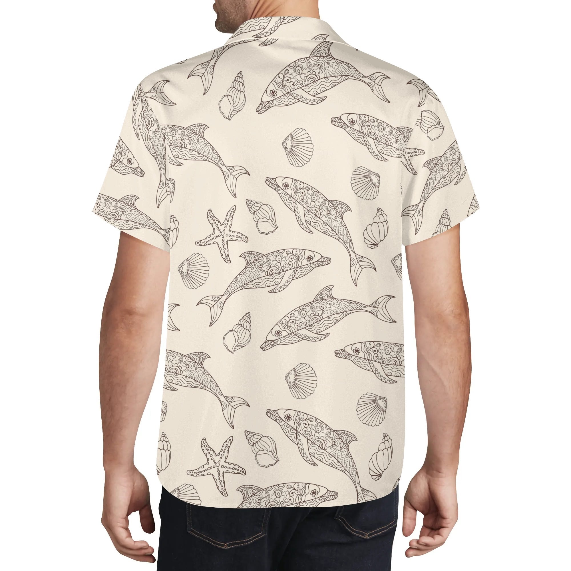 Men's Casual Hawaiian Shirt - Tidal Rhythm