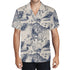 Men's Casual Hawaiian Shirt - Vintage Seashells