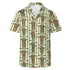 Men's Casual Hawaiian Shirt - Tiki Masks