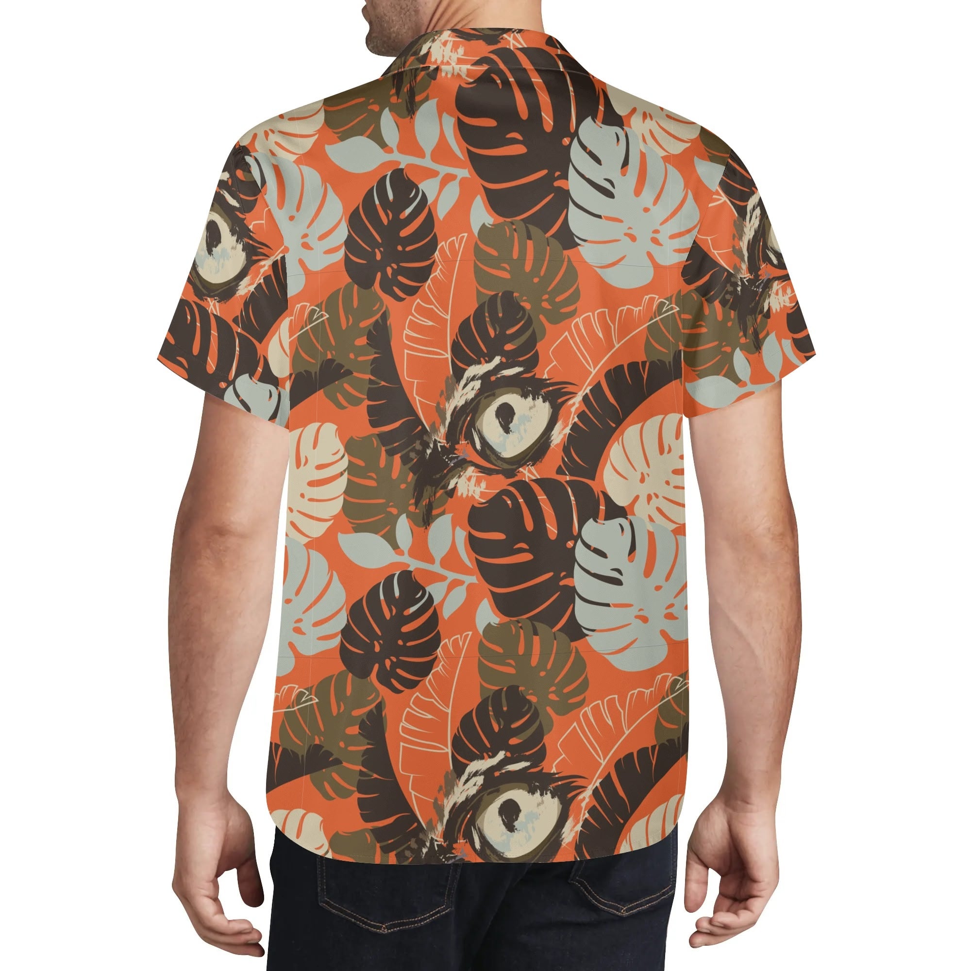 Men's Casual Hawaiian Shirt - Leopards Eye