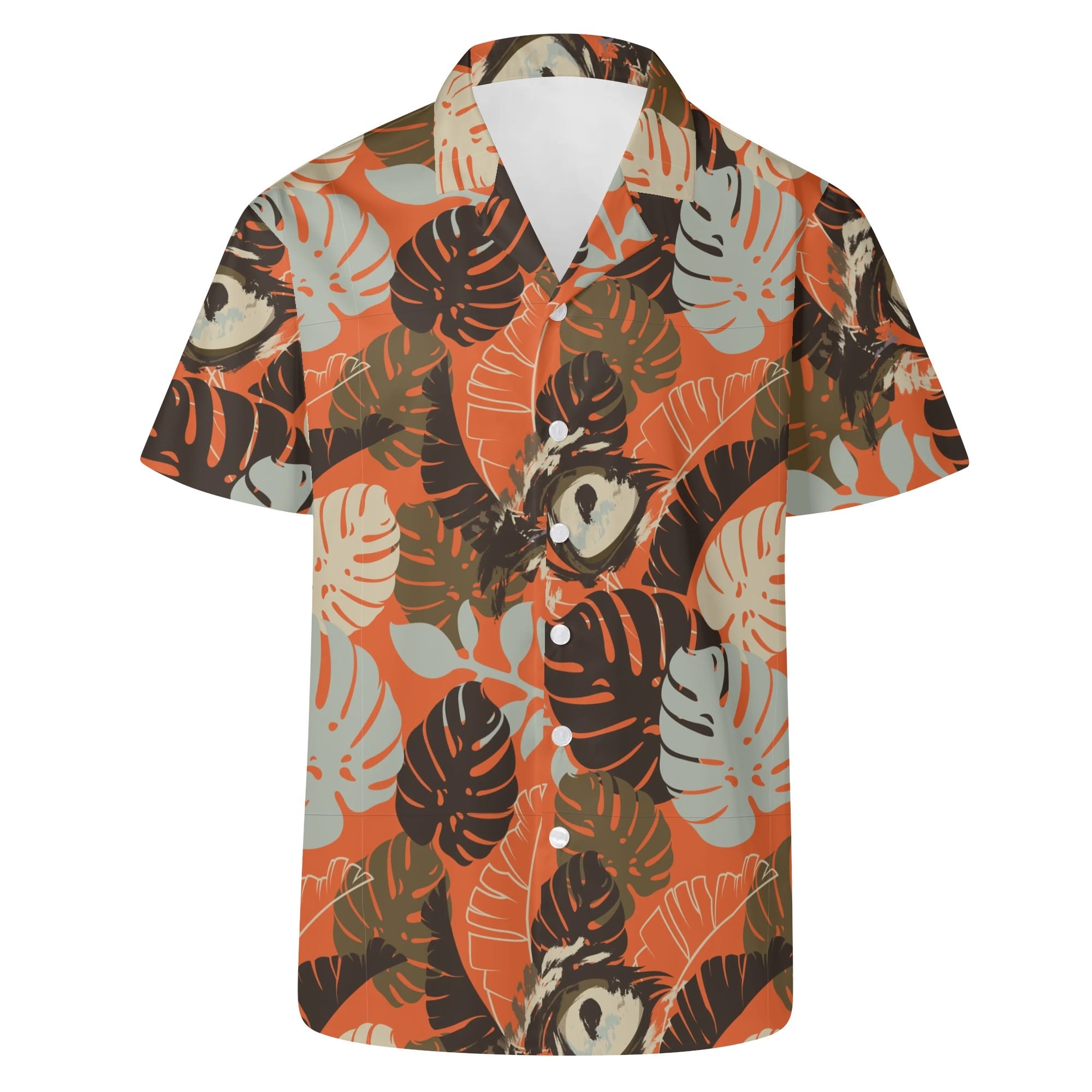 Men's Casual Hawaiian Shirt - Leopards Eye