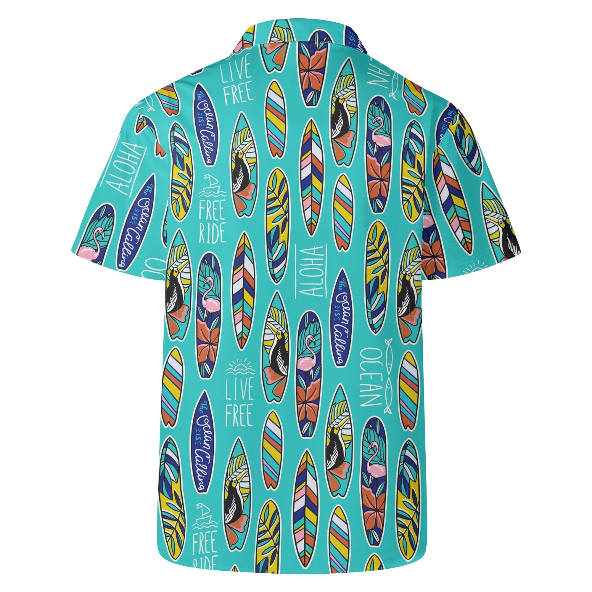 Men's Casual Hawaiian Shirt - The Ocean is Calling