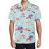 Men's Casual Hawaiian Shirt - Flamingo Sunset