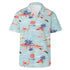 Men's Casual Hawaiian Shirt - Flamingo Sunset