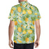 Men's Casual Hawaiian Shirt - Pineapples & Plumeria (Green)