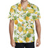 Men's Casual Hawaiian Shirt - Pineapples & Plumeria (White)