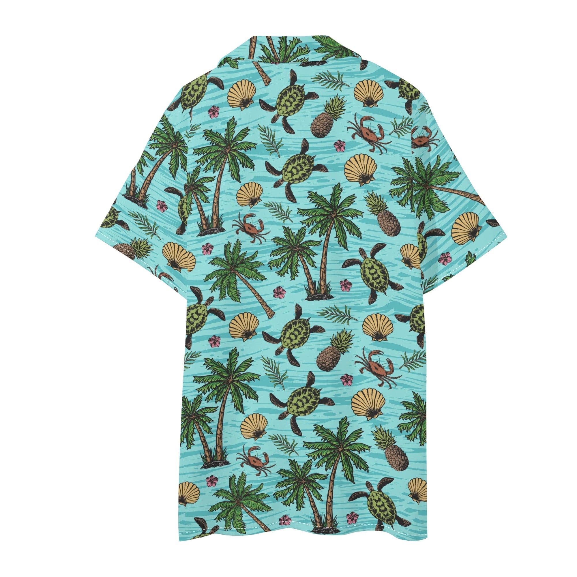 Men's Hawaiian Shirt and Shorts Set - Turtle Beach